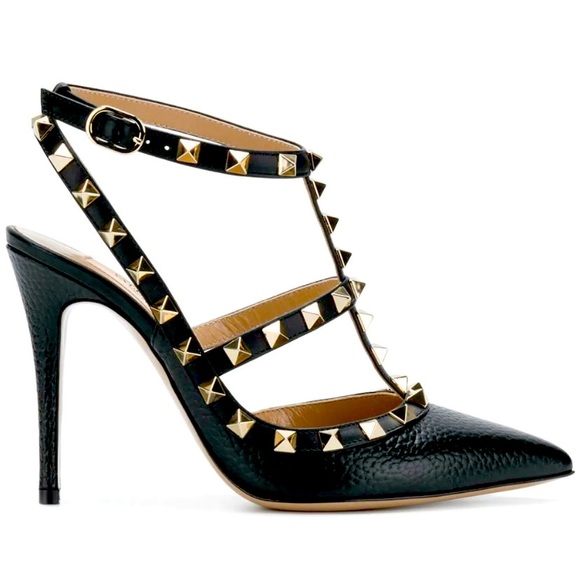 valentino black high heels